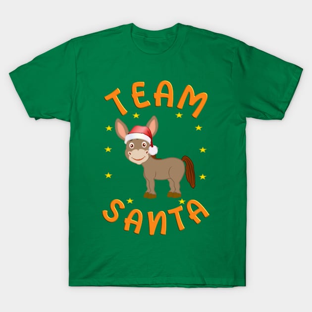 Team Santa Donkey T-Shirt by madrigenum